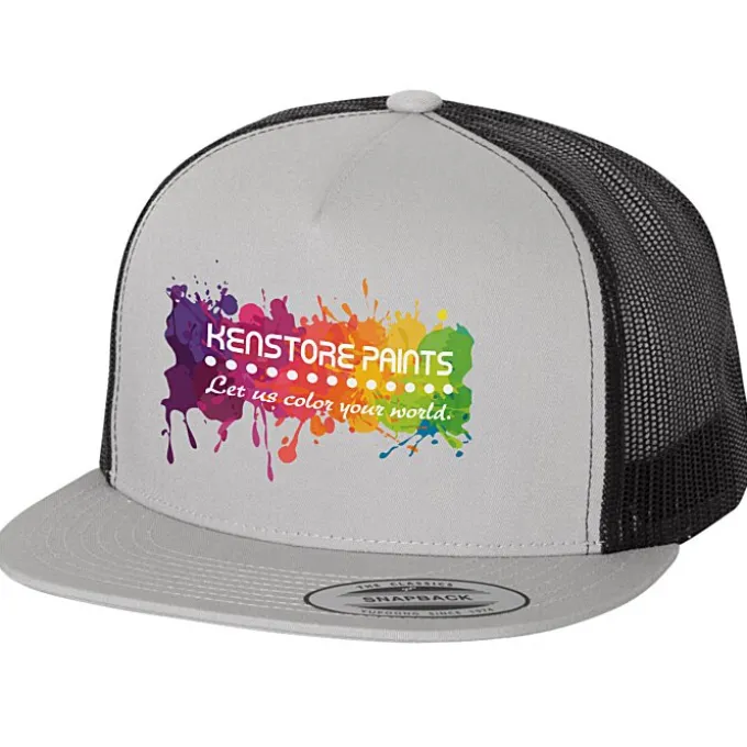 Yupoong Five Panel Classic Mesh Trucker Cap - Full Color