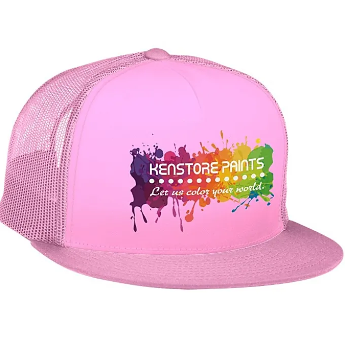 Yupoong Five Panel Classic Mesh Trucker Cap - Full Color