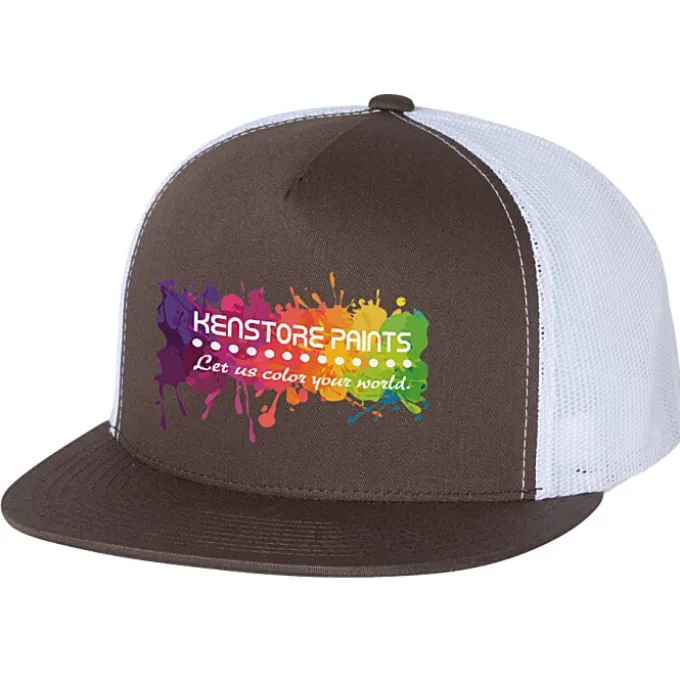 Yupoong Five Panel Classic Mesh Trucker Cap - Full Color