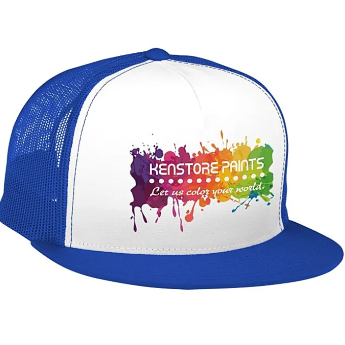 Yupoong Five Panel Classic Mesh Trucker Cap - Full Color