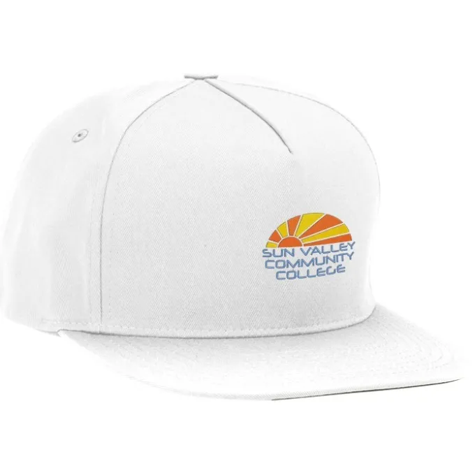 Yupoong Five Panel Flat Bill Cap