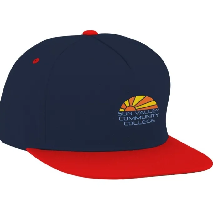 Yupoong Five Panel Flat Bill Cap