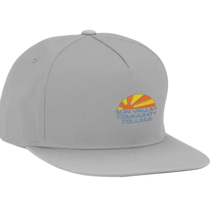 Yupoong Five Panel Flat Bill Cap