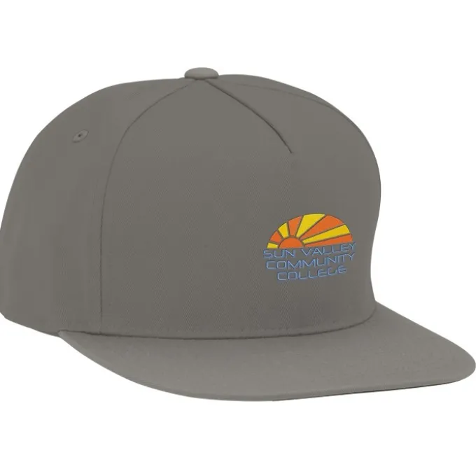 Yupoong Five Panel Flat Bill Cap