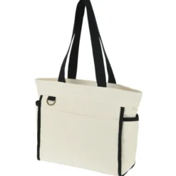Zippered 10-oz Cotton Accent Tote