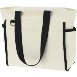 Zippered 10-oz Cotton Accent Tote
