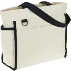 Zippered 10-oz Cotton Accent Tote