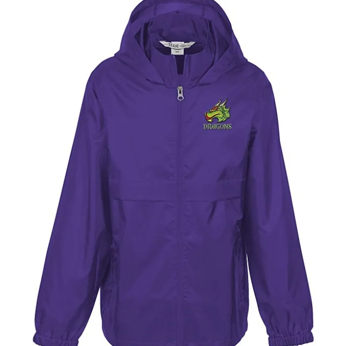 Zone Lightweight Hooded Jacket - Youth - Emb