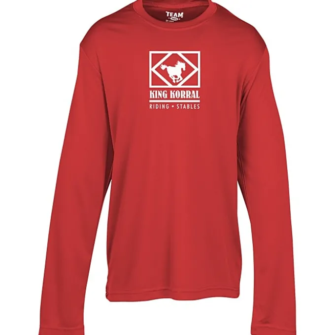 Zone Performance Long Sleeve Tee - Youth - Screen
