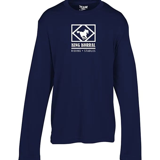 Zone Performance Long Sleeve Tee - Youth - Screen