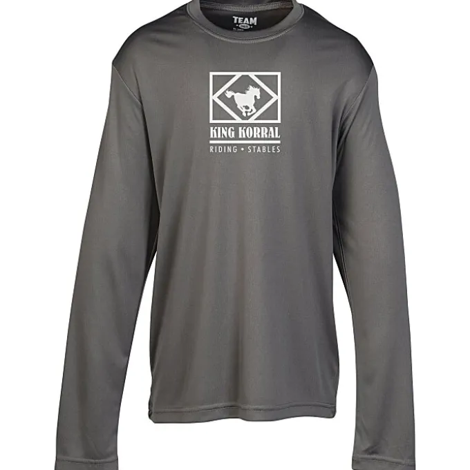 Zone Performance Long Sleeve Tee - Youth - Screen