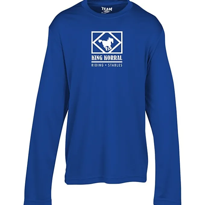 Zone Performance Long Sleeve Tee - Youth - Screen