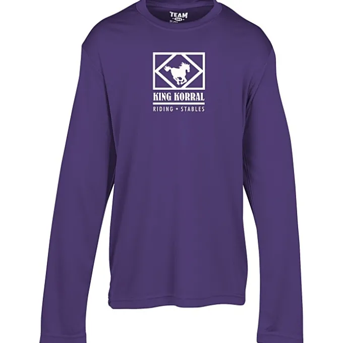 Zone Performance Long Sleeve Tee - Youth - Screen