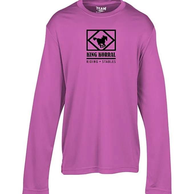 Zone Performance Long Sleeve Tee - Youth - Screen