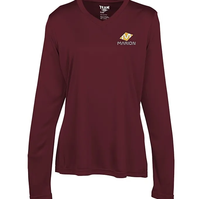 Zone Performance Long Sleeve Tee - Ladies' - Embroidered