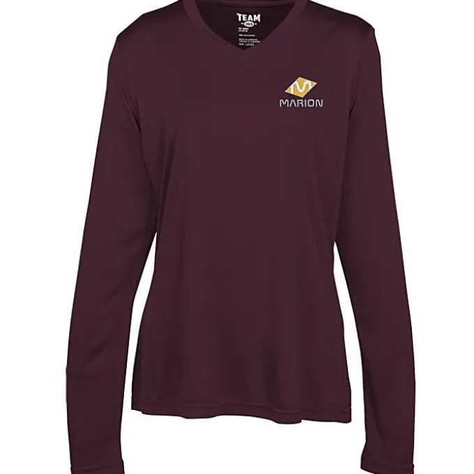 Zone Performance Long Sleeve Tee - Ladies' - Embroidered