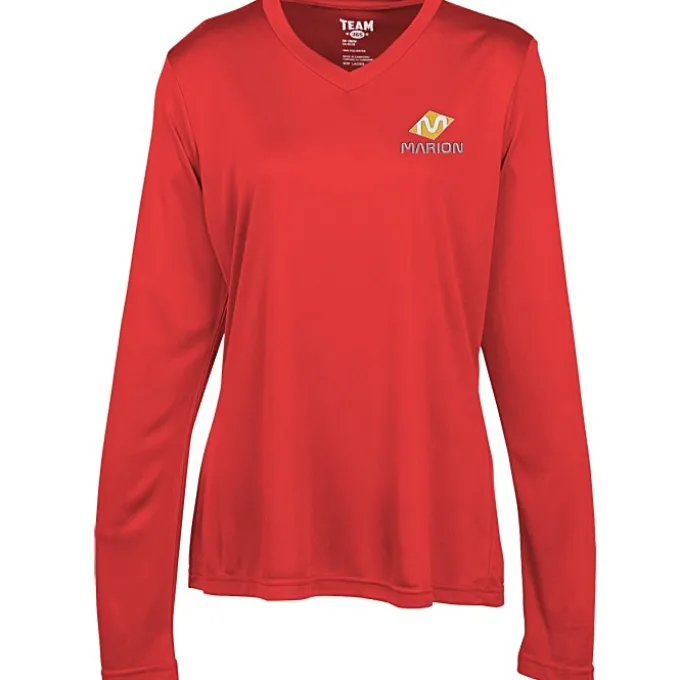 Zone Performance Long Sleeve Tee - Ladies' - Embroidered