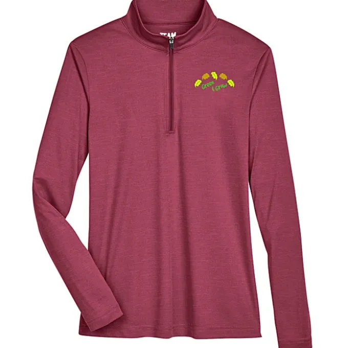 Zone Performance 1/4-Zip Pullover - Ladies' - Heathers - Full Color